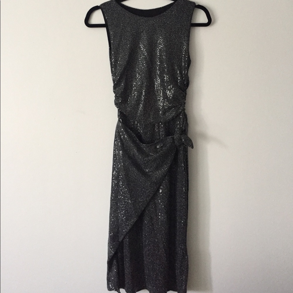 Brand new ALLSAINTS  Wrap Front Sleeveless Sheath Dress - Picture 6 of 16